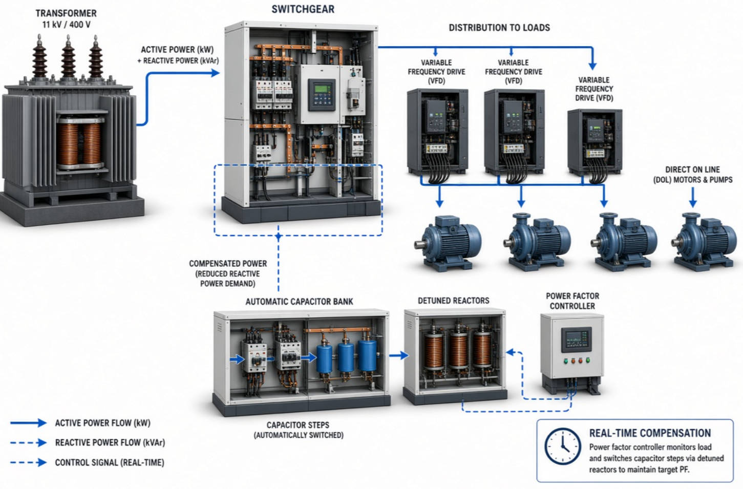 Real Time Power Factor Correction System Real Time Power Factor Correction System