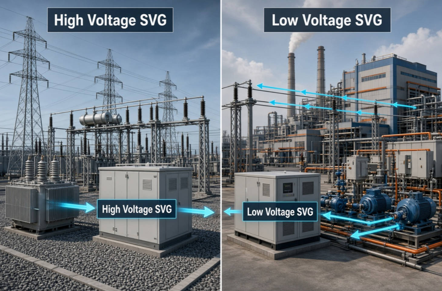 High Voltage And Low Voltage SVG Comparison High Voltage And Low Voltage SVG Comparison