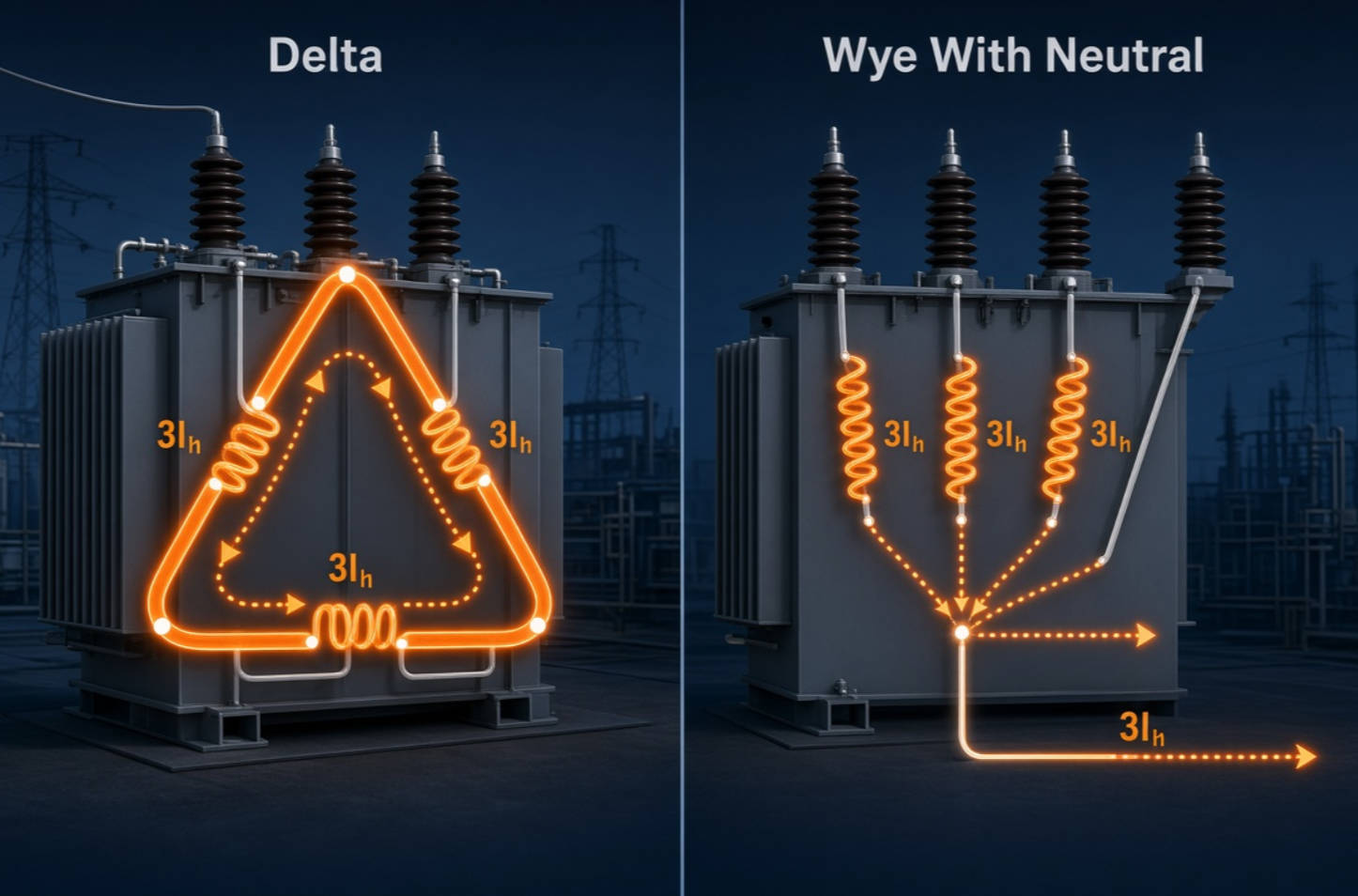Triplen Harmonic Paths In Delta And Wye Transformers Triplen Harmonic Paths In Delta And Wye Transformers