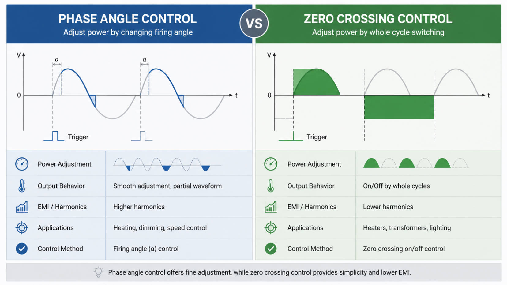 Phase Angle And Zero Crossing Comparison Phase Angle And Zero Crossing Comparison