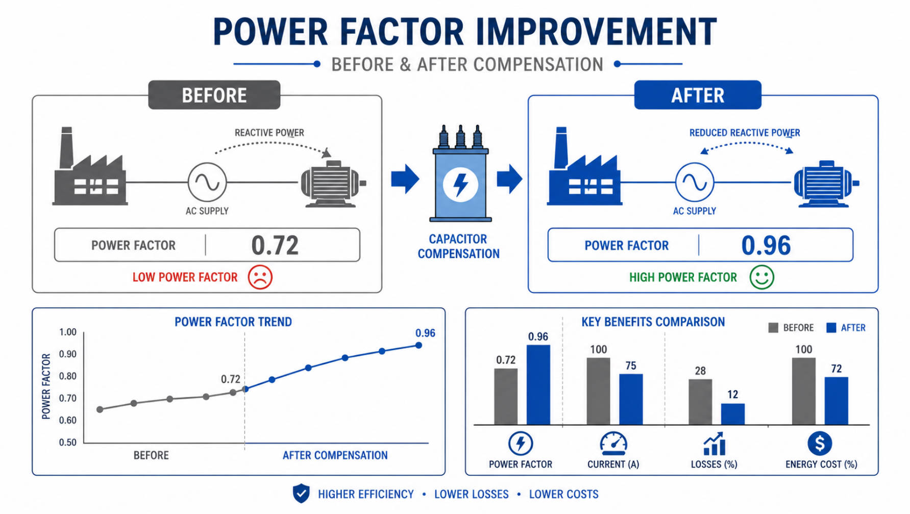 Power Quality Improvement Chart Power Quality Improvement Chart