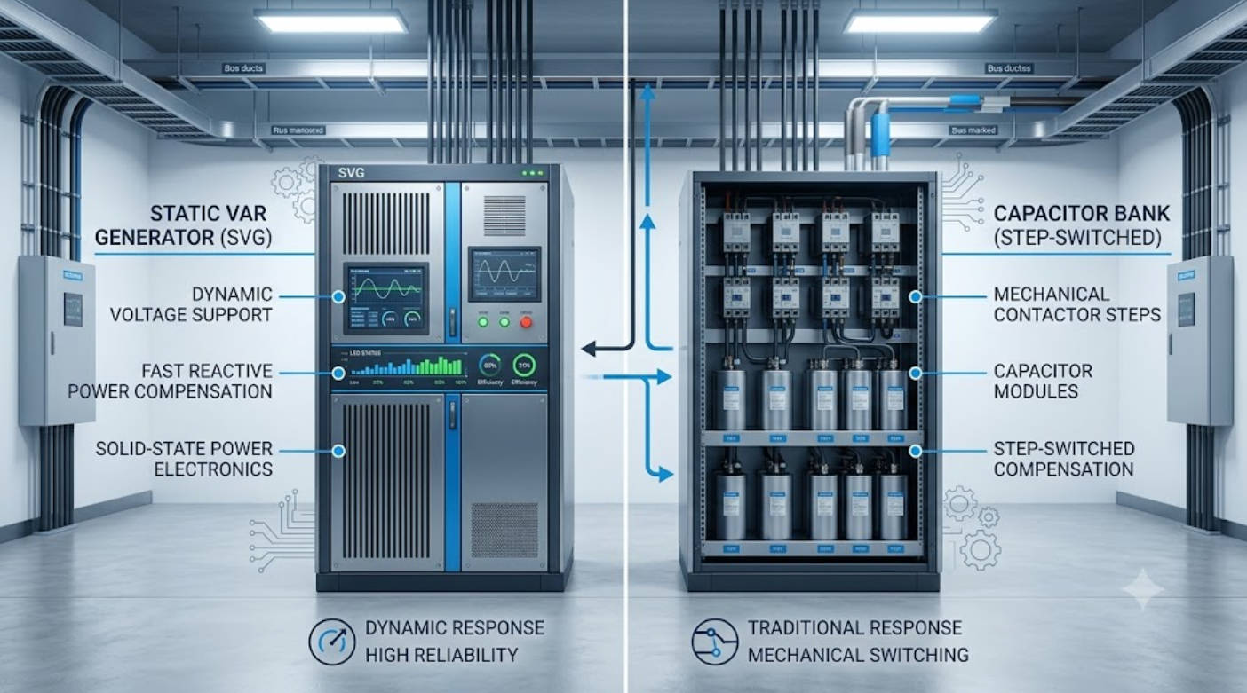 SVG Vs Capacitor Bank Comparison SVG Vs Capacitor Bank Comparison
