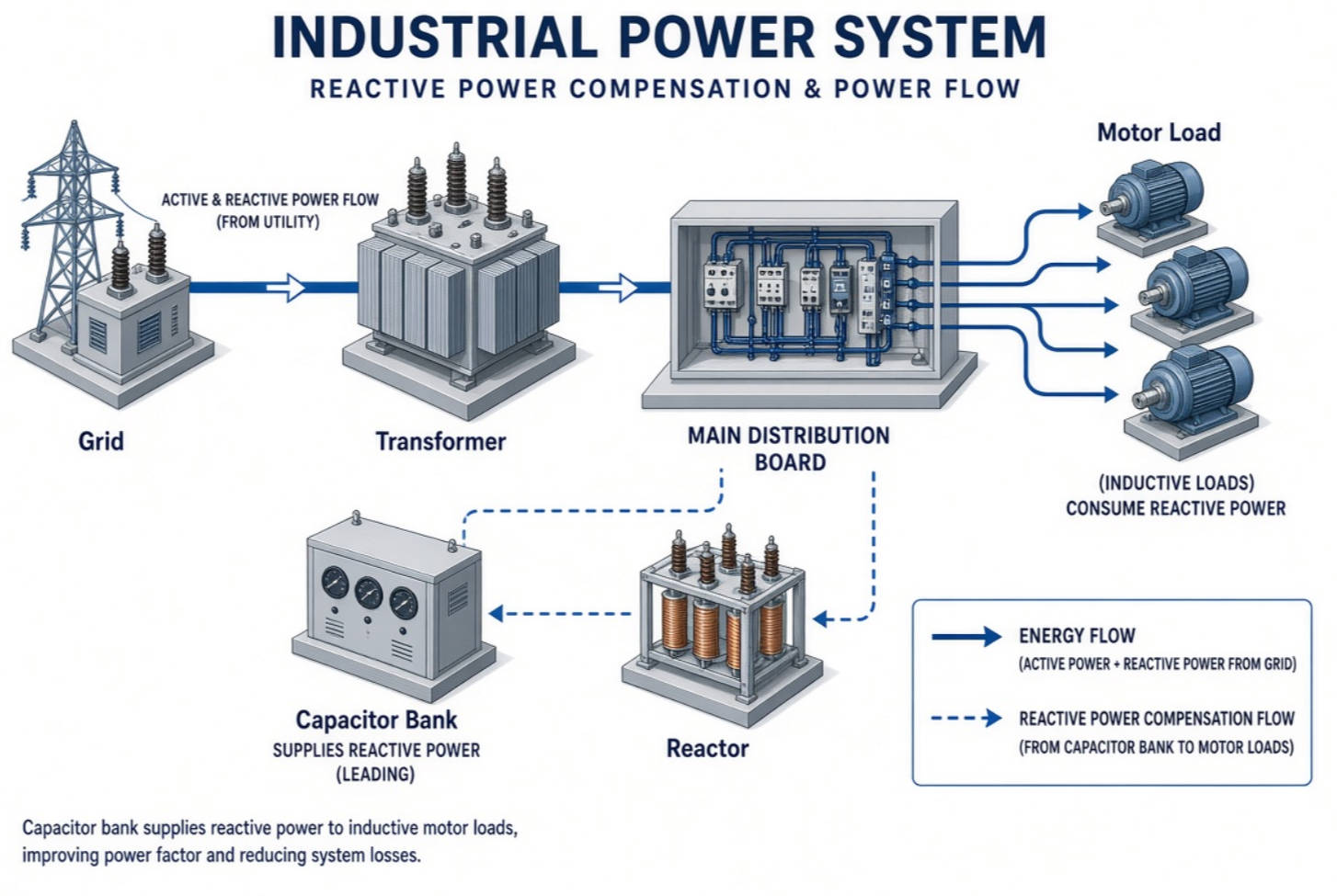 Reactive Power Compensation Flow Diagram Reactive Power Compensation Flow Diagram