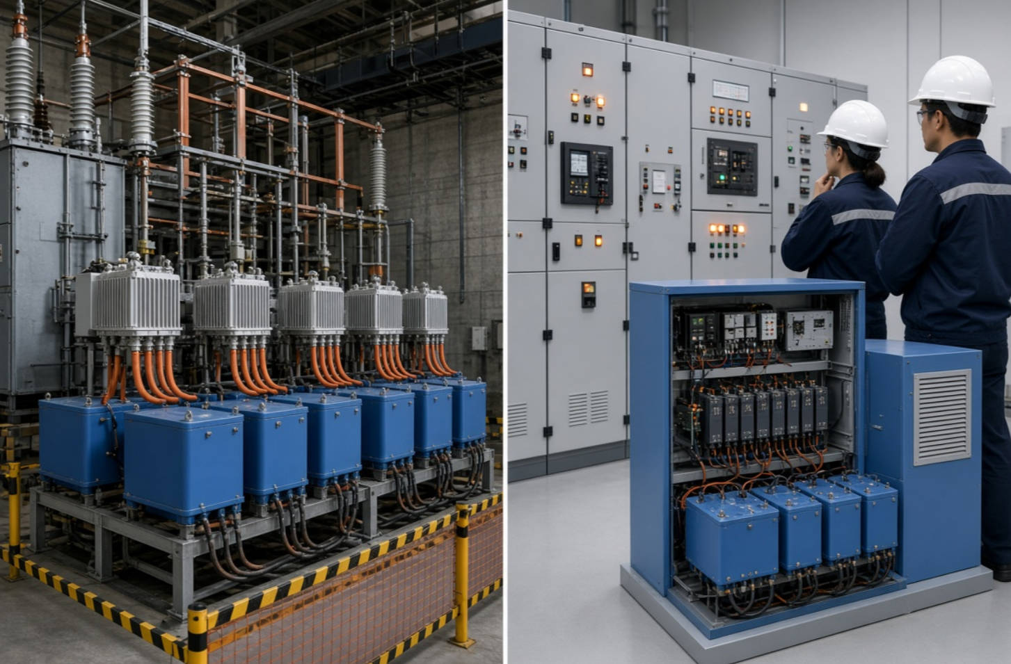 High Voltage And Low Voltage Capacitor Comparison High Voltage And Low Voltage Capacitor Comparison