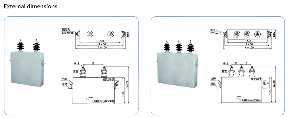 External dimensions