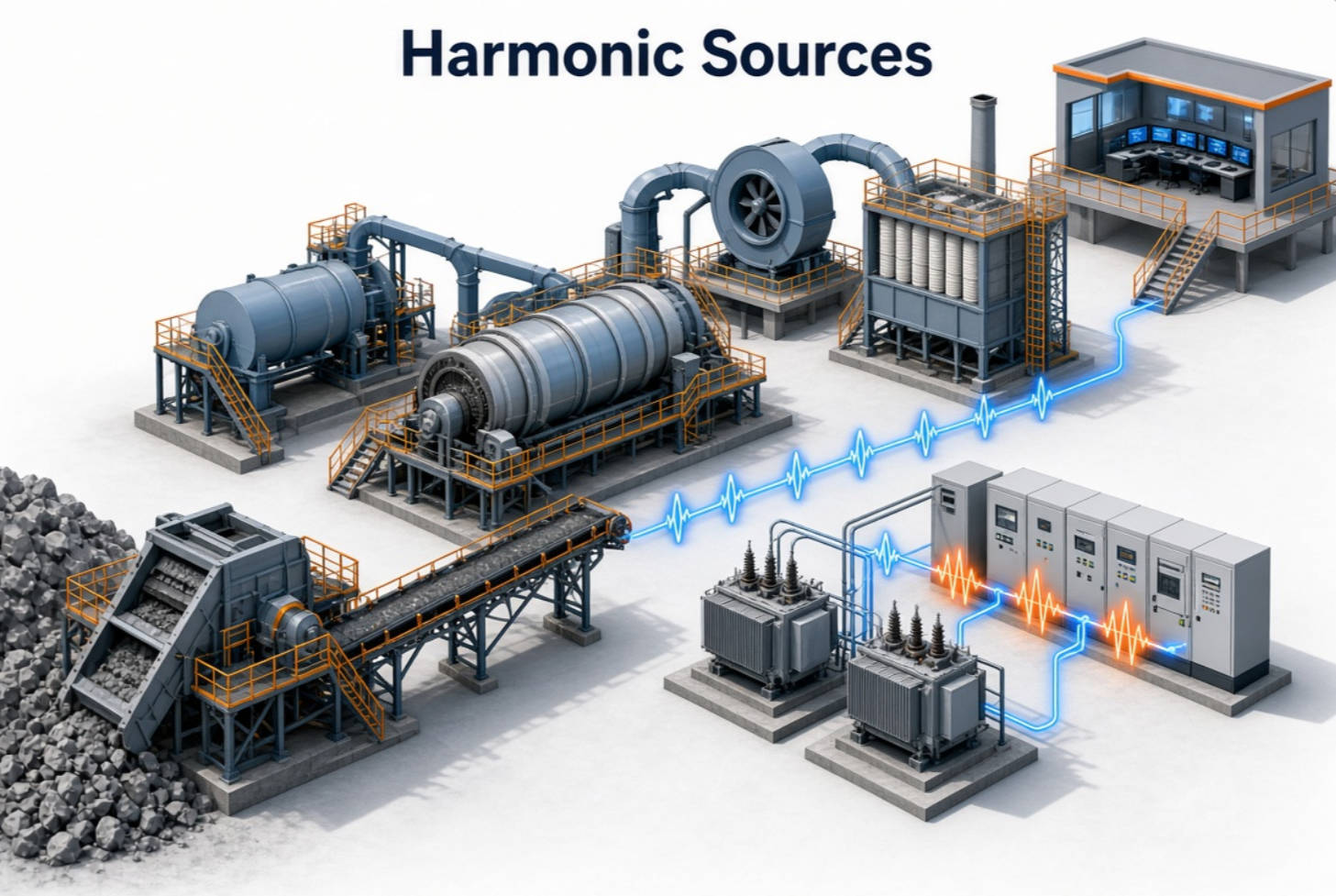 Cement Plant Harmonic Risk Sources