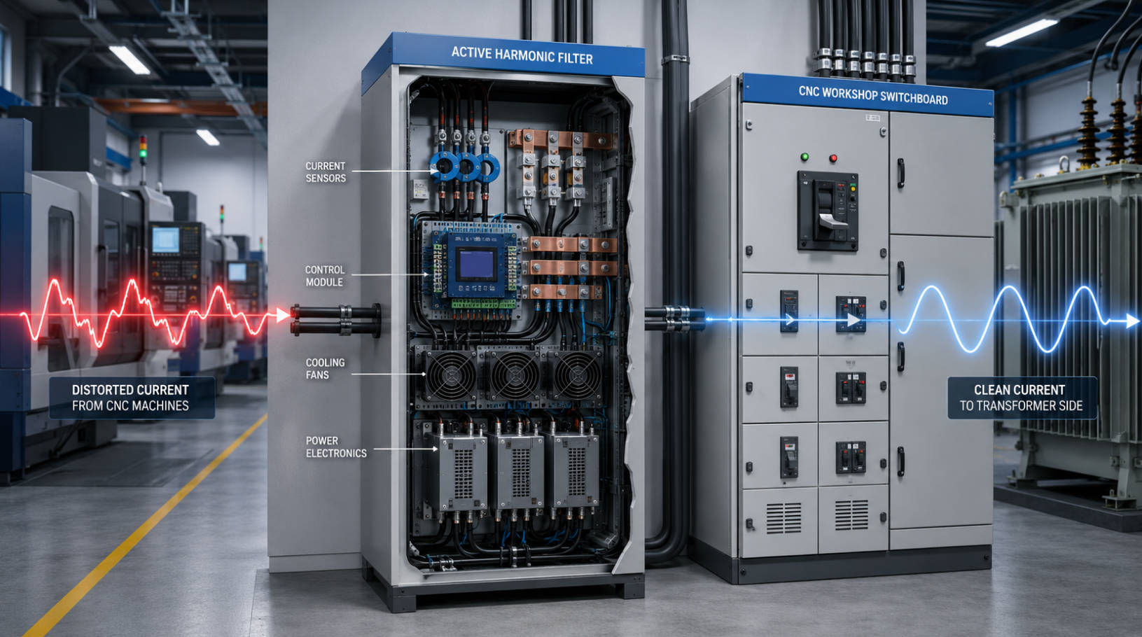 Active Harmonic Filter Real Time Compensation