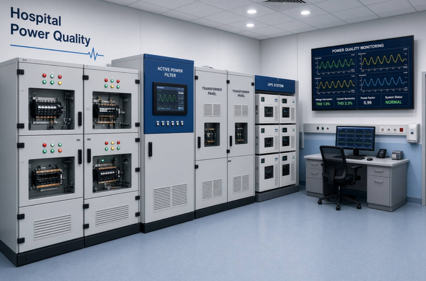 Hospital Power Quality Control Room