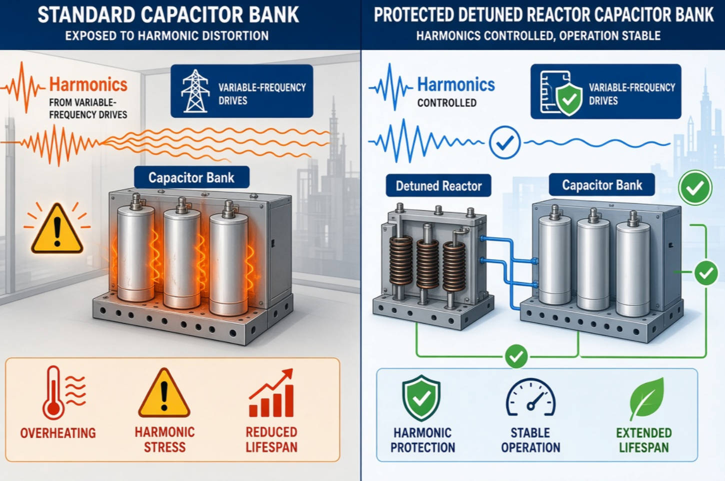 Harmonic Protection With Detuned Reactors
